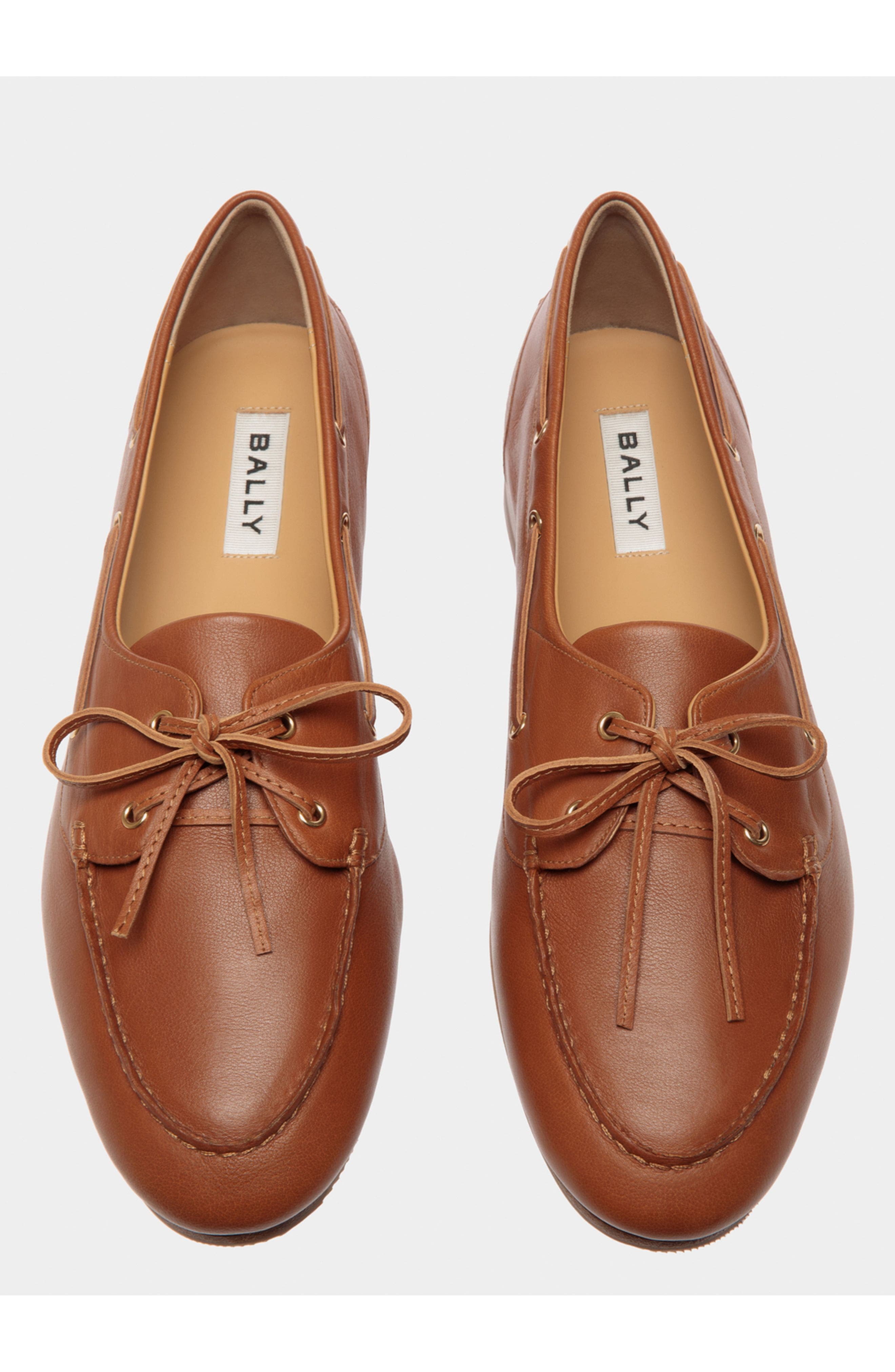 Bally Plume Loafer in Leather, Alternate, color, Brown
