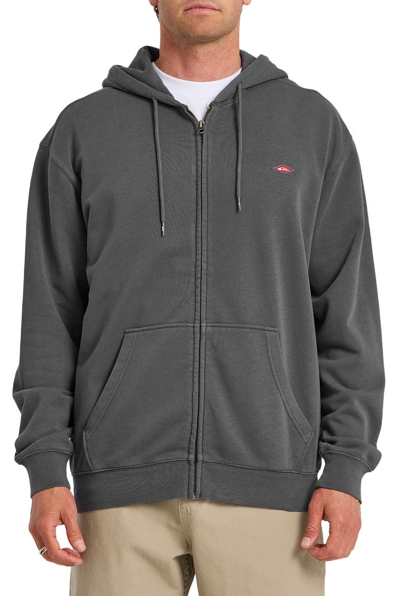 Saltwater Oversize Zip Hoodie, Main, color, IRON GATE