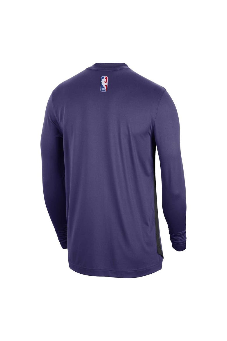 Unisex Nike Purple Phoenix Suns 2023/24 Authentic Pregame Long Sleeve Shooting Shirt, Alternate, color, Purple