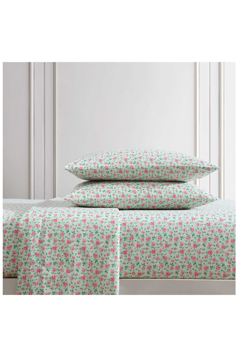 Flower Fun Sheet Set, Alternate, color, LIGHT PASTEL GREEN