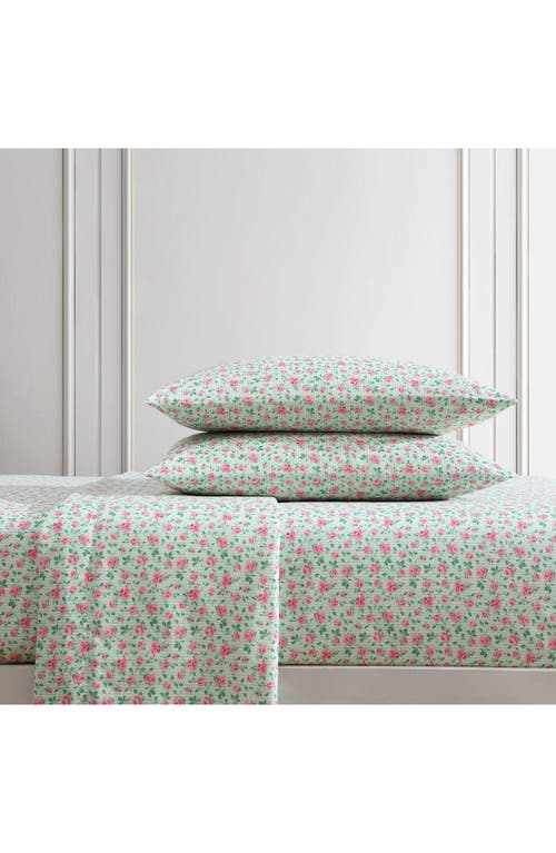 Betsey Johnson Flower Fun Sheet Set In Light Pastel Green
