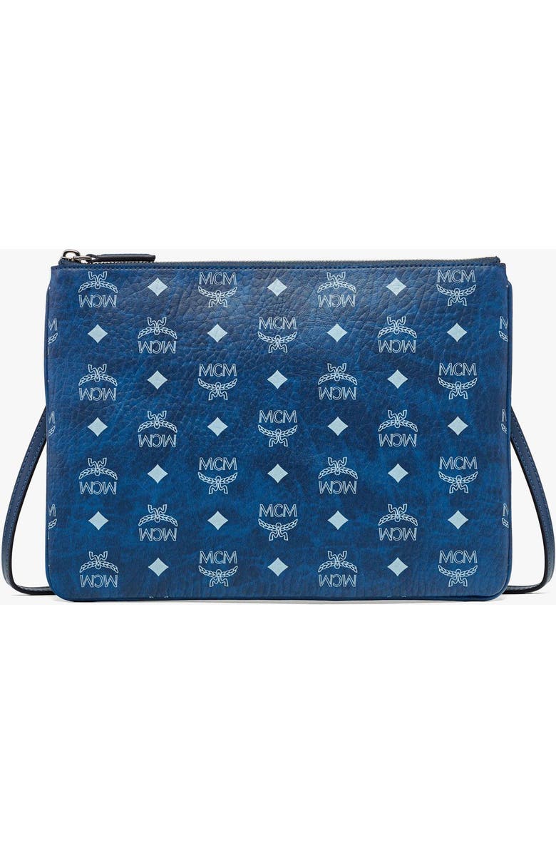 MCM Crossbody Pouch in Visetos Original, Main, color, Blue
