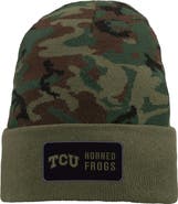 Nike Men's Nike Camo TCU Horned Frogs Military Pack Cuffed Knit Hat
