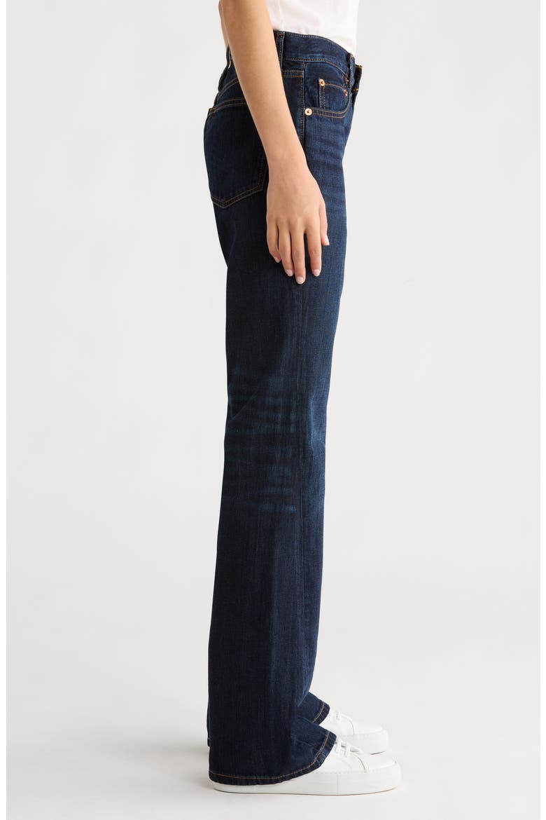 Twisted Bootcut Jeans, Alternate, color, DARK LADY BLUE