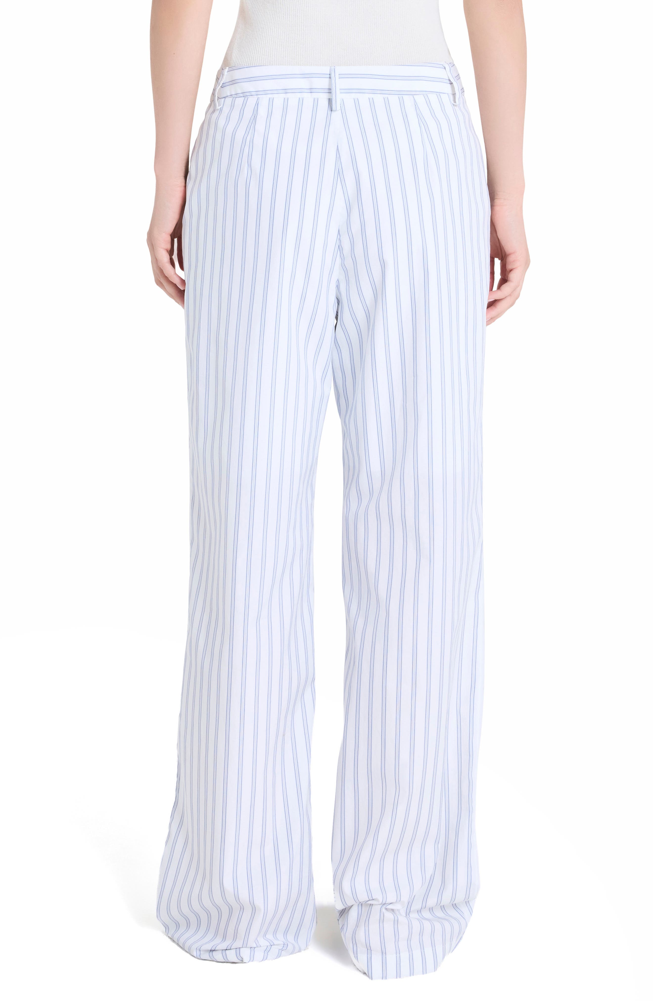 Sulli Ticking Stripe Cotton Pants - image 2