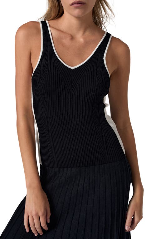 Alp N Rock Bailey Colorblock Rib Tank In Black