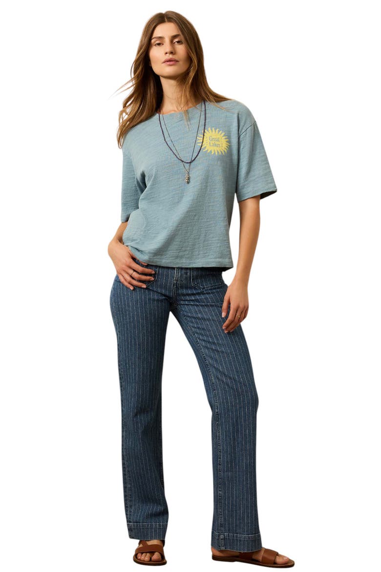 Sunwashed Slub Organic Cotton Graphic T-Shirt, Alternate, color, CITADEL