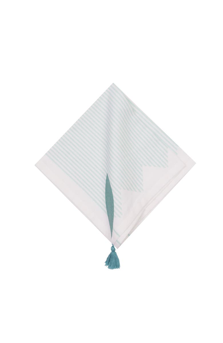 C&F Home Tassel and Stripes Fish Napkins Set of 6, Alternate, color, Blue