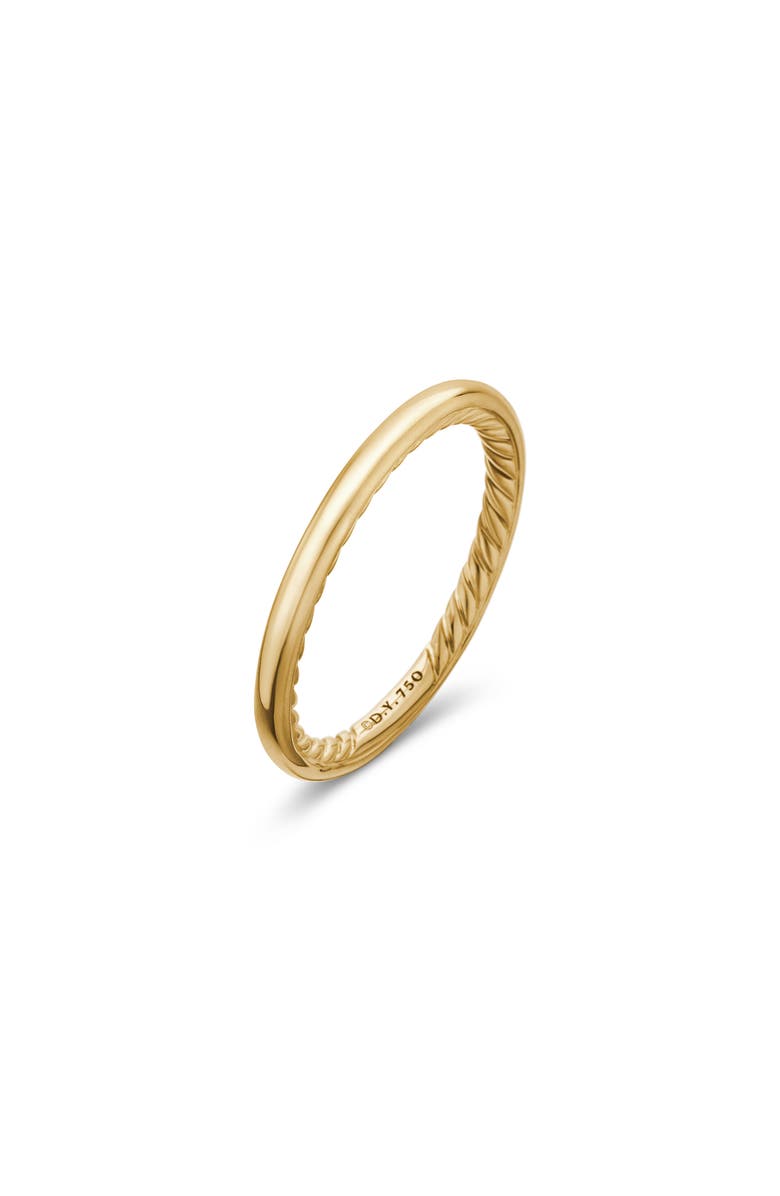 David Yurman DY Eden Band Ring in 18K Yellow Gold, Alternate, color,