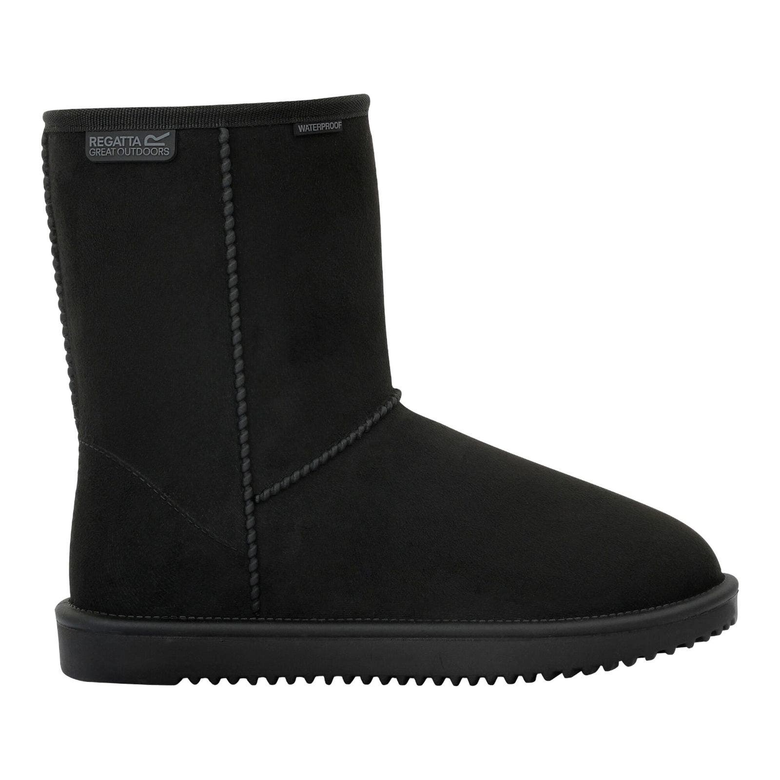 Risely Waterproof Faux Fur Lined Winter Boots, Alternate, color, Black