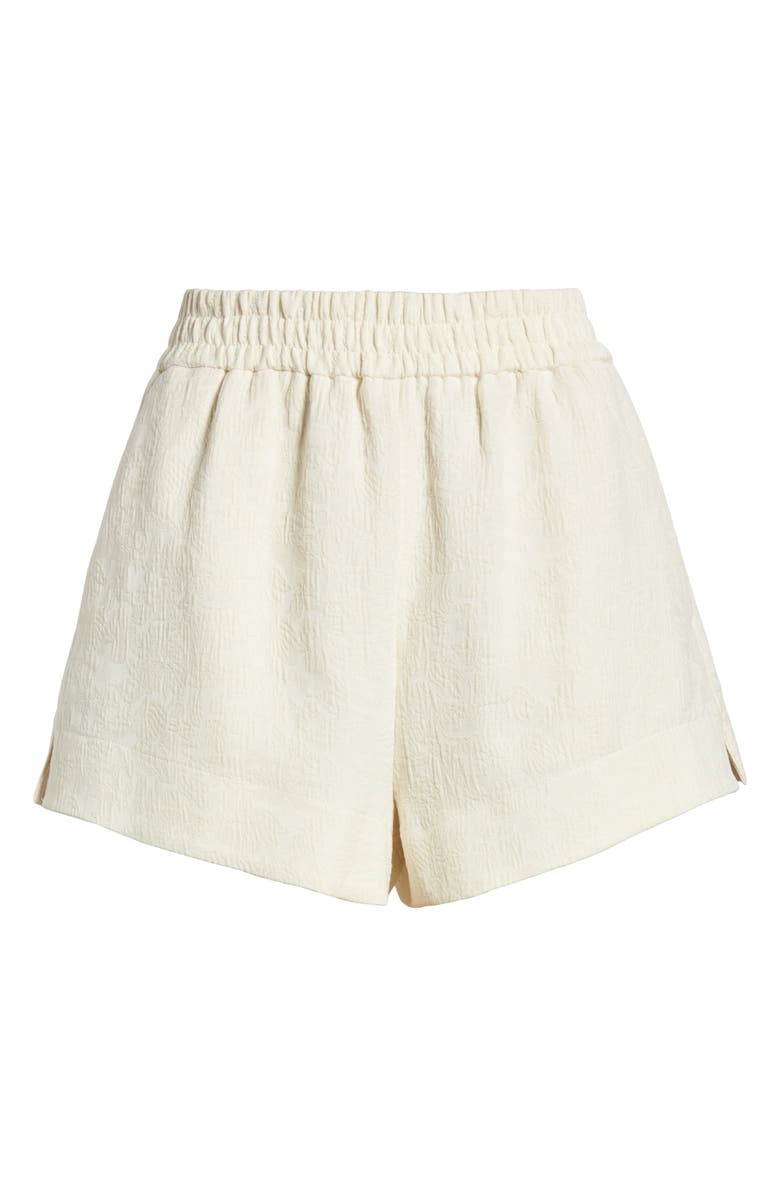 & Other Stories Smocked Waist Jacquard Shorts, Alternate, color, 