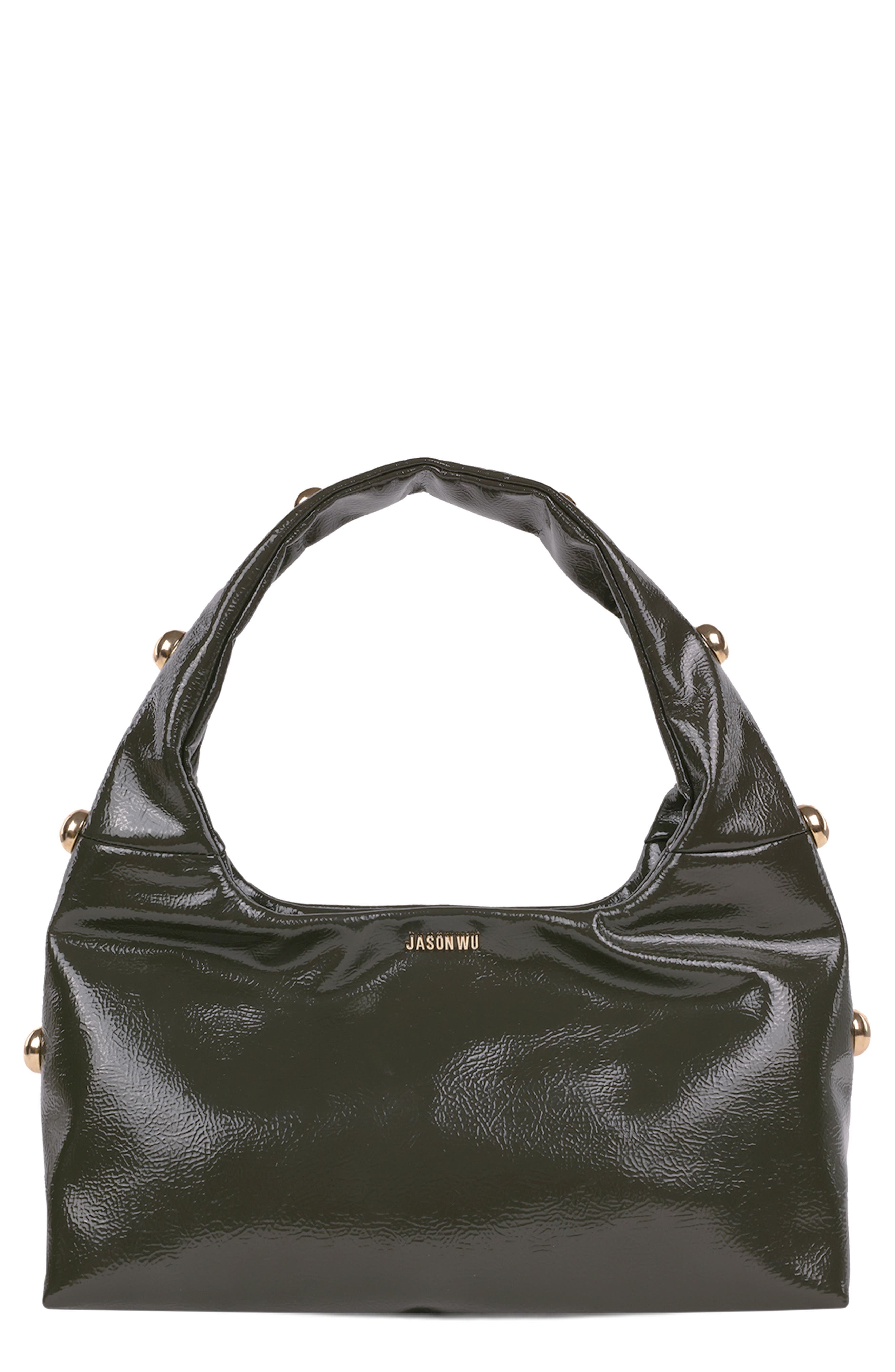 JASON WU Studded Patent Shoulder Bag