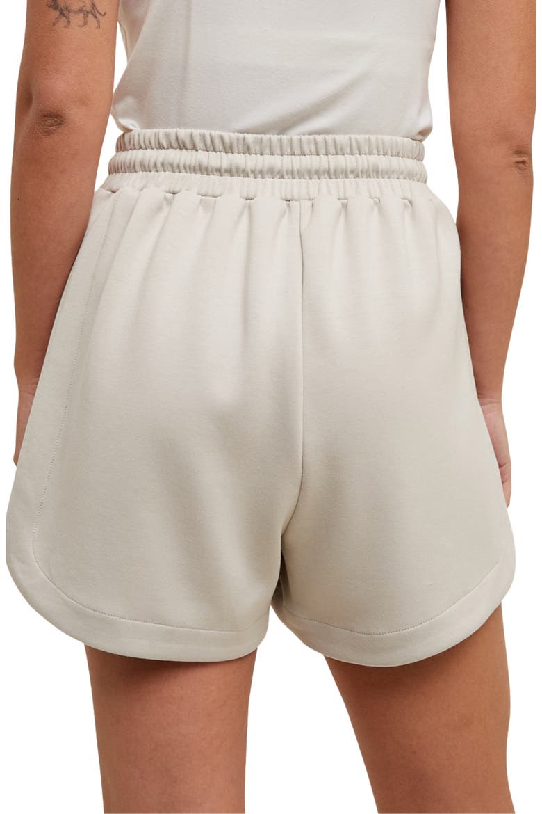 Scuba Knit Shorts, Alternate, color, BONE