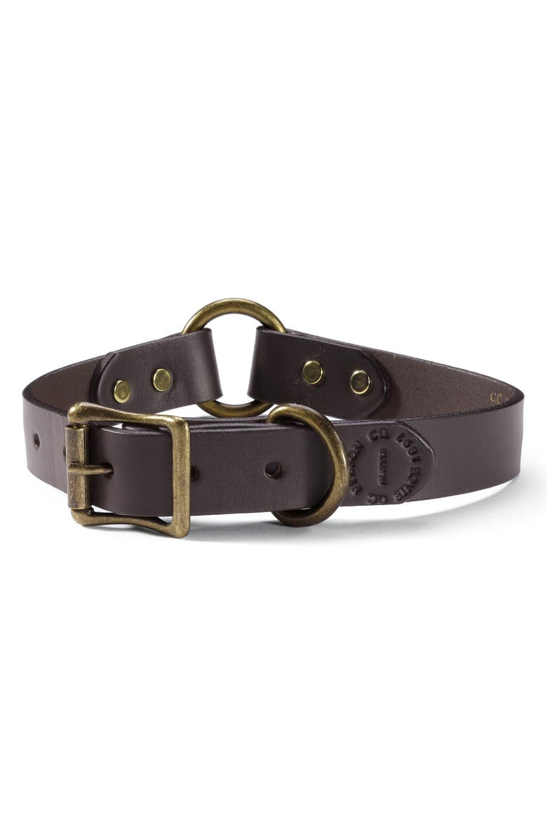 Filson Bridle Leather Dog Collar, Main, color,