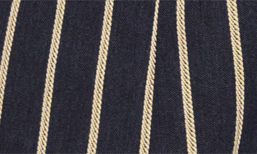 Shop Ramy Brook Tiffany Stripe Strapless Vest In Navy Canvas