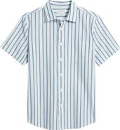 Nordstrom Cotton Blend Seersucker Button-Up Shirt