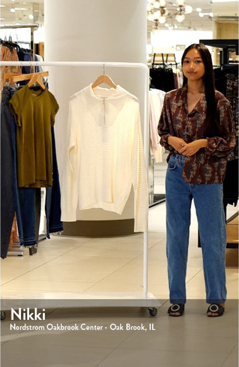 Cole Mesh Stitch Polo Sweater, sales video thumbnail