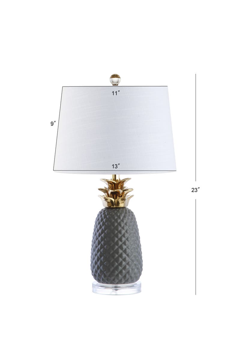 JONATHAN Y Pineapple Ceramic LED Table Lamp, Alternate, color,