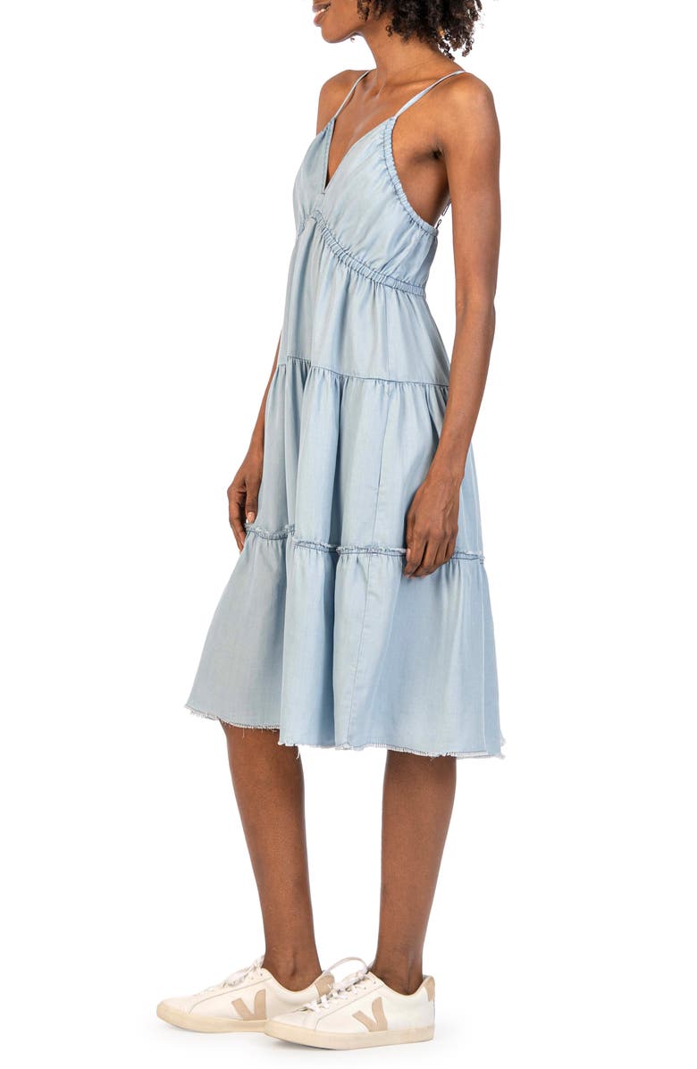 KUT from the Kloth Zaniah Tiered Chambray Sundress, Alternate, color, 