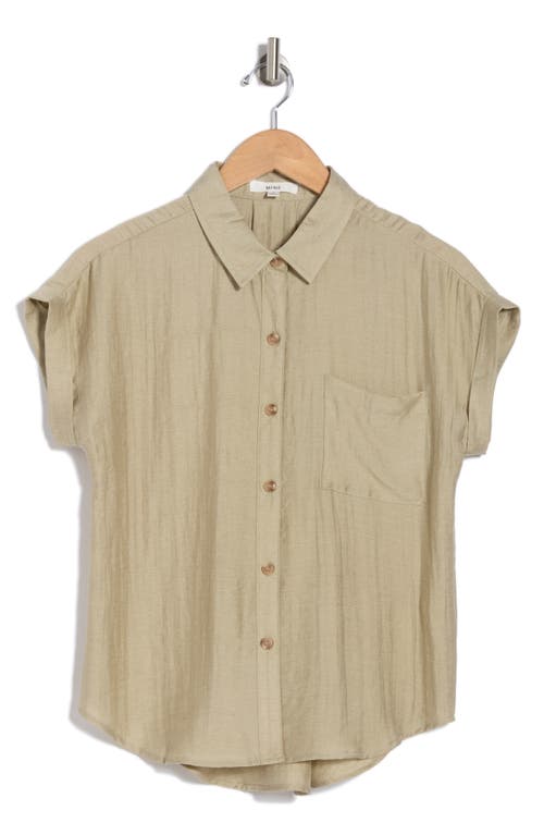 BLU PEPPER BLU PEPPER CRINKLED BUTTON-UP SHIRT 