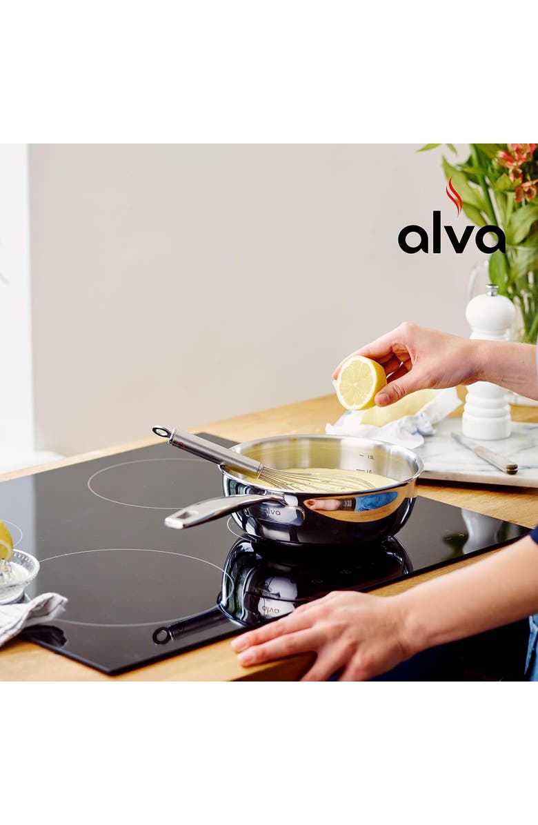 Alva Maestro Stainless Steel Saucepan & Lid, Alternate, color, 