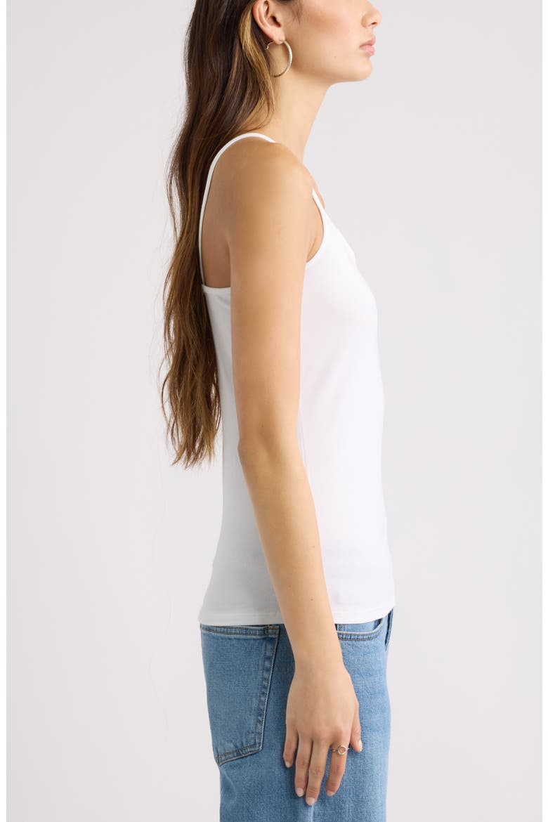 Core Stretch Cotton Camisole, Alternate, color, WHITE