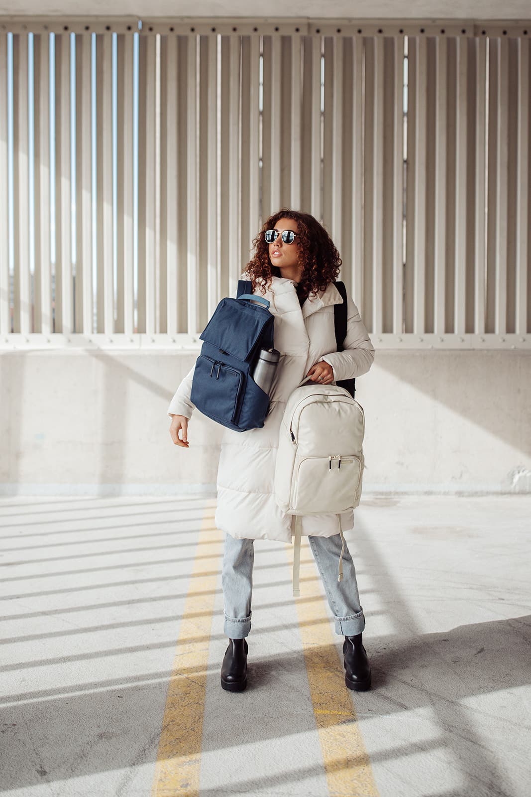 Brevite The Daily Backpack, Alternate, color, Misty Blue