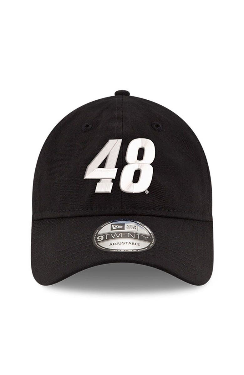 New Era Men's New Era Black Alex Bowman Enzyme Washed 9TWENTY Adjustable Hat, Alternate, color, Black