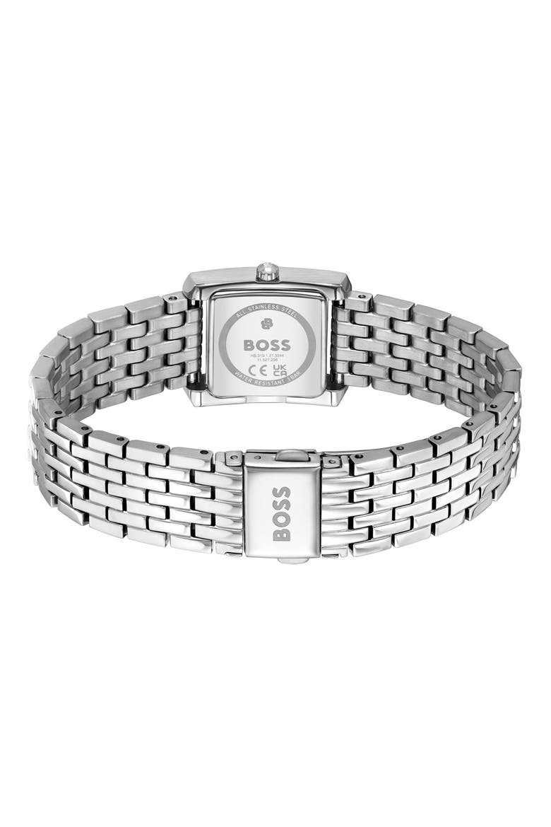 Lucy Scala Bracelet Watch, 22mm, Alternate, color, BLACK