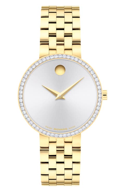 Museum Classic Lab Grown Diamond Bracelet Watch, 29.5mm