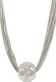 Adornia Mutli Strand Ball Necklace