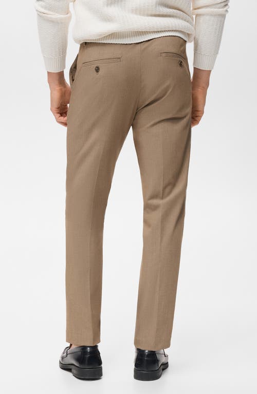 Mango Bologna Slim Fit Stretch Pants In Neutral