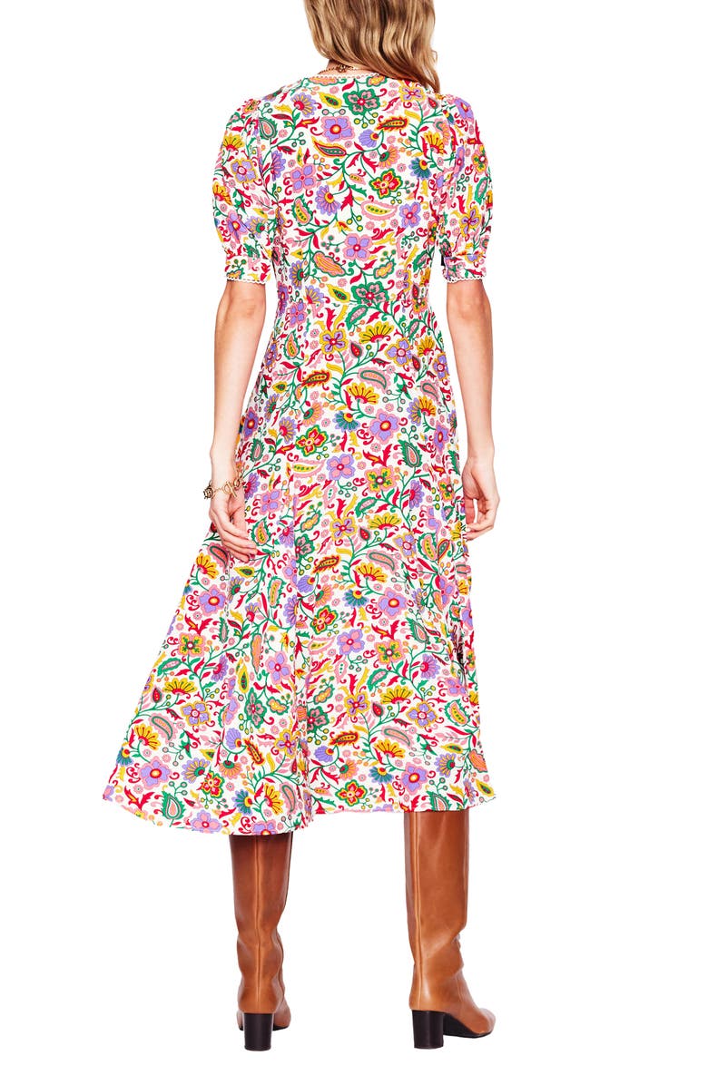 Boden Rosie Godet Pleat Midi Dress, Alternate, color, 