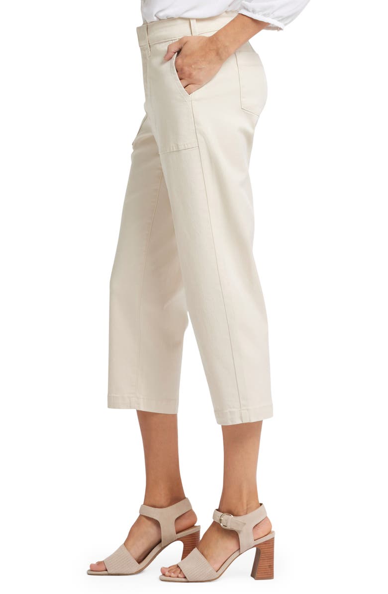 NYDJ Utility High Waist Crop Pants, Alternate, color, White Creek