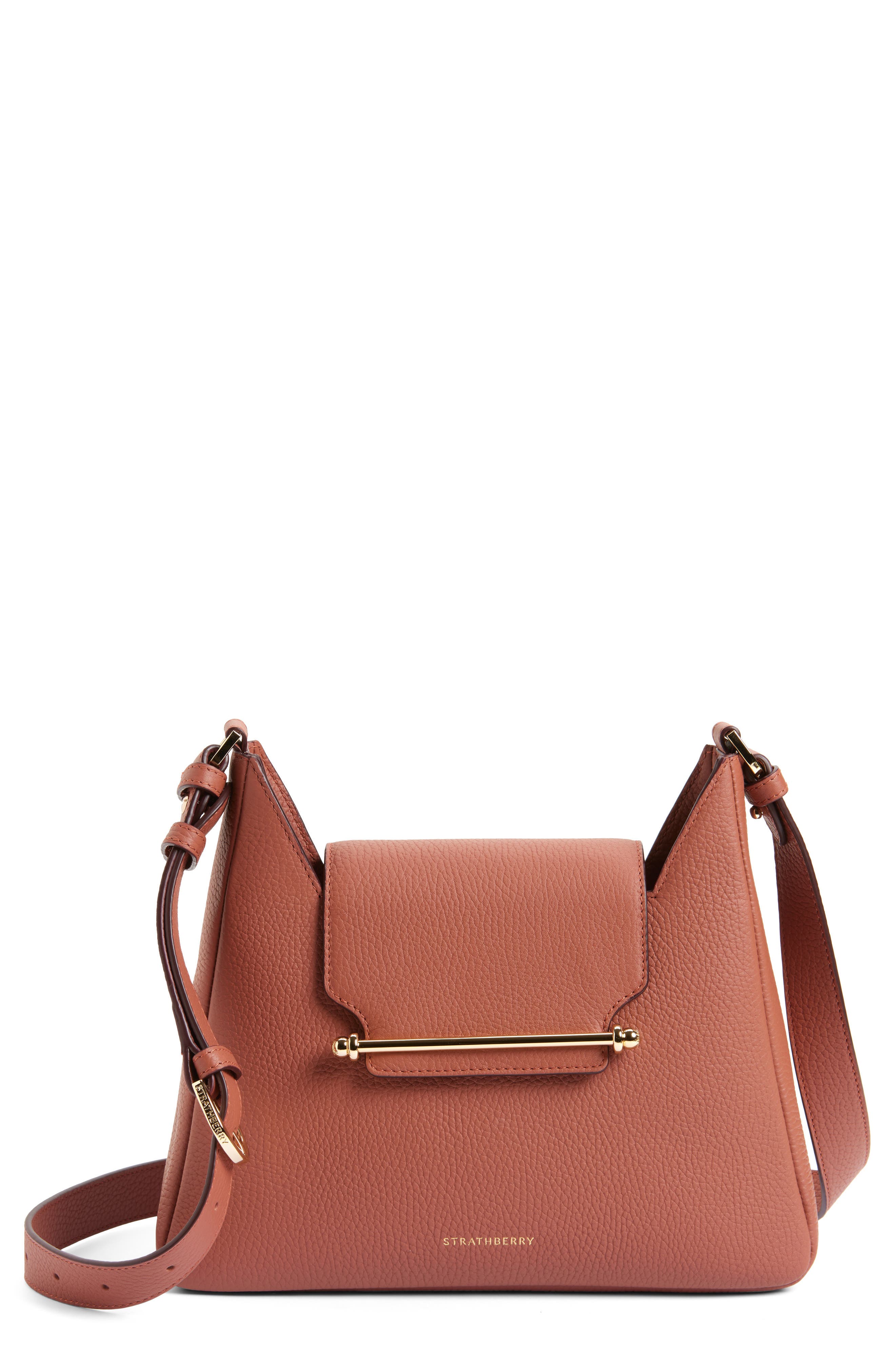 Multrees Leather Hobo, Main, color, SIENNA