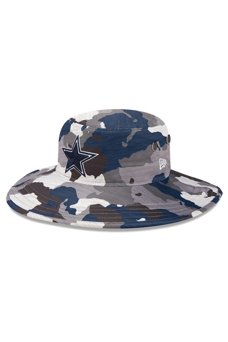 Men's New Era Camo Dallas Cowboys 2022 NFL Training Camp Official Panama Bucket Hat, Main, color, Camo
