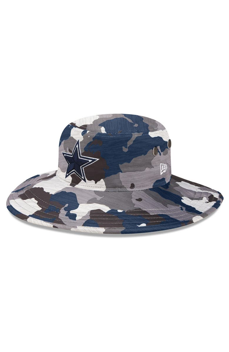 New Era Men's New Era Camo Dallas Cowboys 2022 NFL Training Camp Official Panama Bucket Hat, Main, color, 