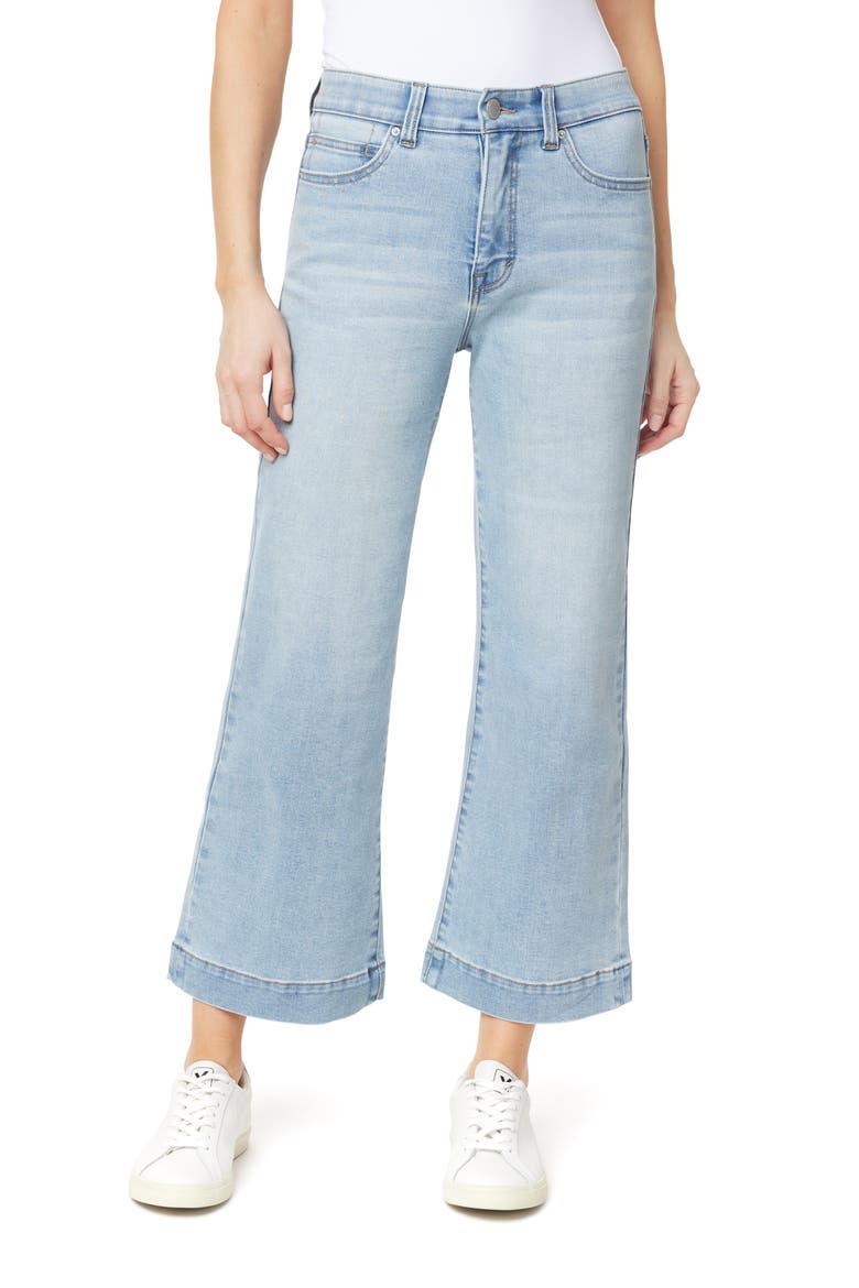 Summer in the City 27-Inch High Rise Crop Flare Leg Jeans, Main, color, POSITANO
