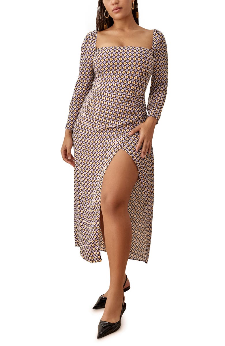 Reformation Hilda Long Sleeve Maxi Dress, Main, color, 
