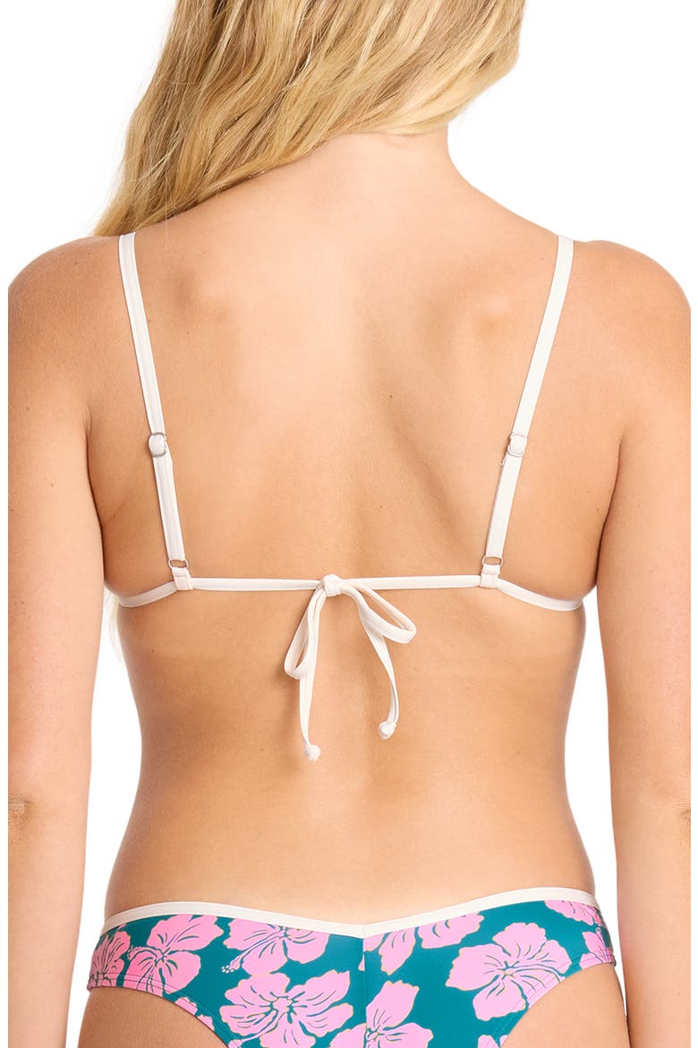 Mahalo Baby Mini Slide Triangle Bikini Top, Alternate, color, DEEP LAGOON