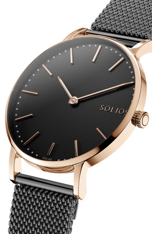 Solios Watches The Solar Classic | Black Dial