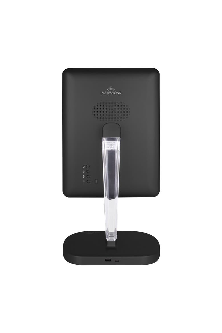 Touch Pro 2.0 LED Makeup Mirror with Qi Charging Base, Alternate, color, Black