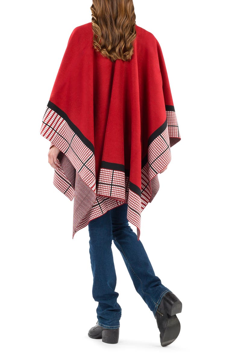 Patricia Nash Plaid Border Ruana, Alternate, color, 