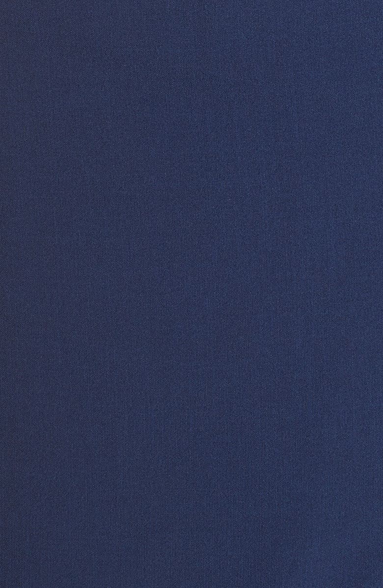 Adrianna Papell Drape Neck Crepe Sheath Dress, Alternate, color,