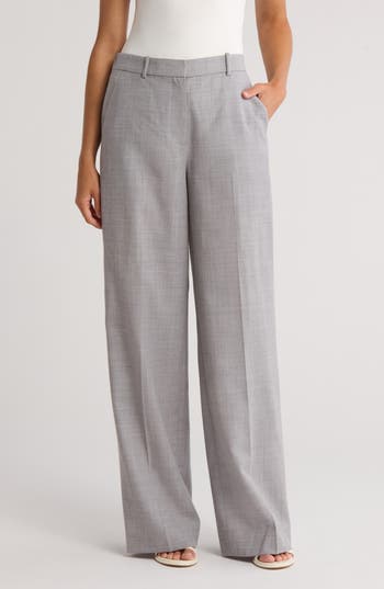 Simkhai Tavar Wool Straight-leg Pants In Gray