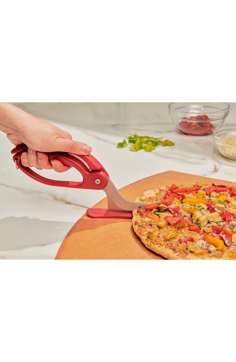 CUISIPRO Pizza Shears, Alternate, color, Red