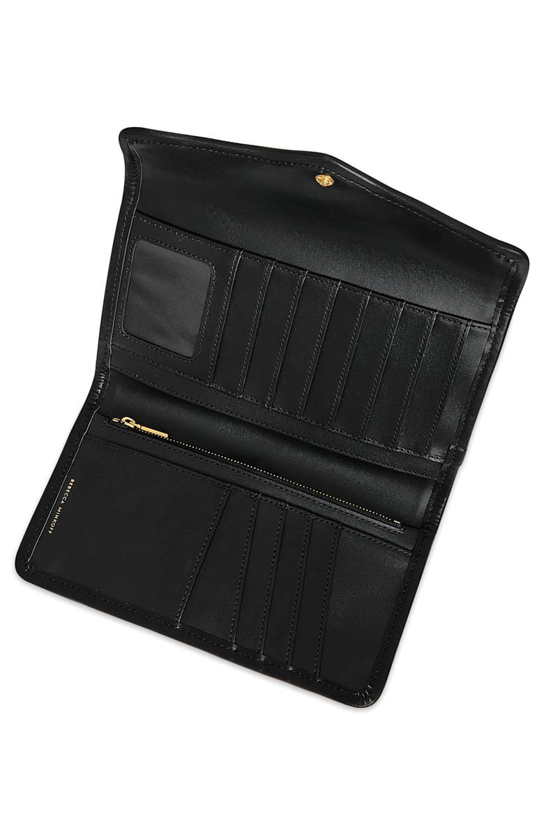 Rebecca Minkoff Travel Wallet, Alternate, color, Black