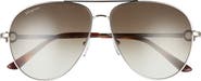 FERRAGAMO 61mm Timeless Aviator Sunglasses