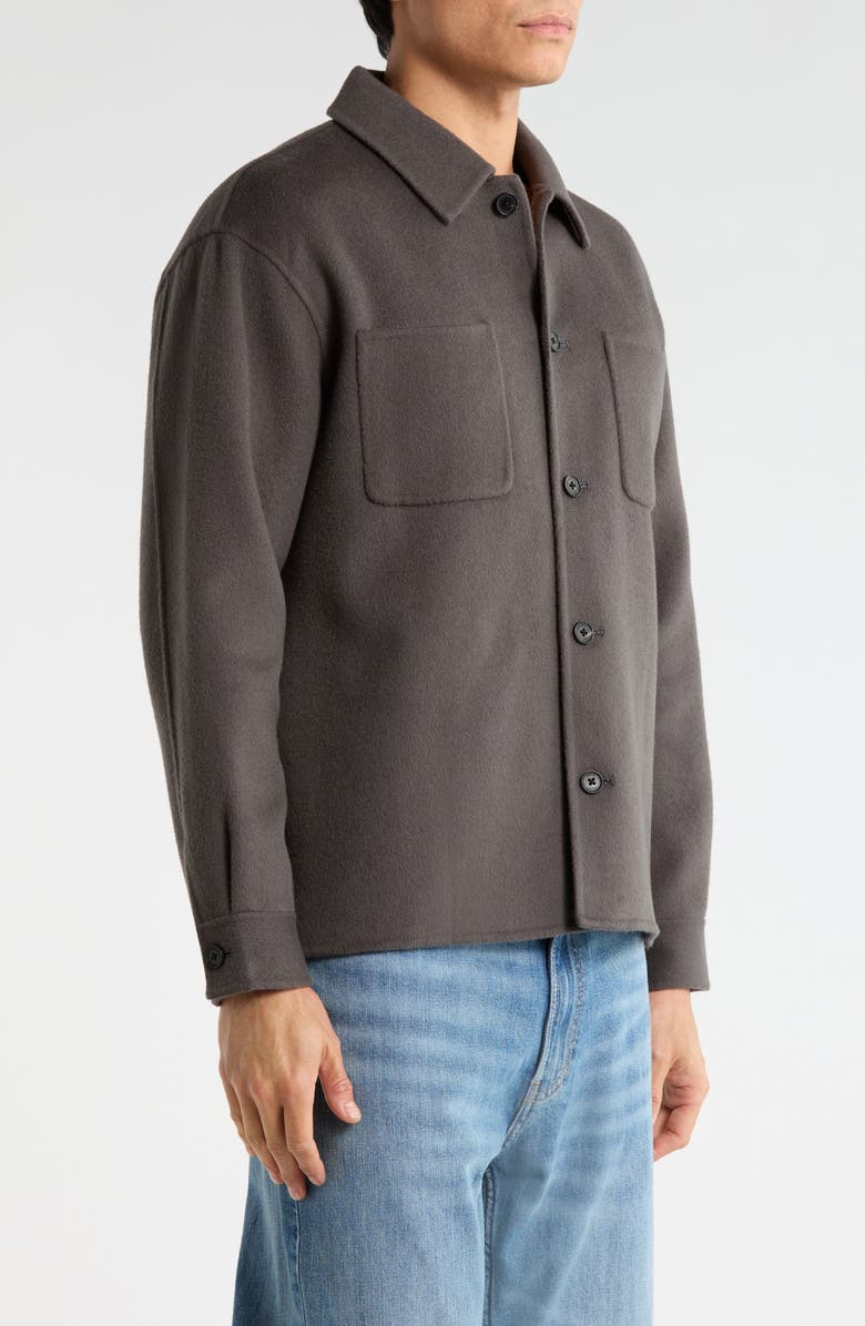 FRAME Double Face Wool Shirt Jacket, Alternate, color, Grey