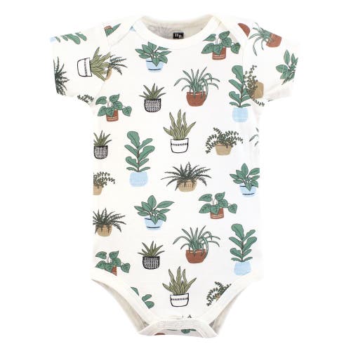 Hudson Baby Five-piece Set Of Cotton Infant All-in-one Bodysuits In Brown